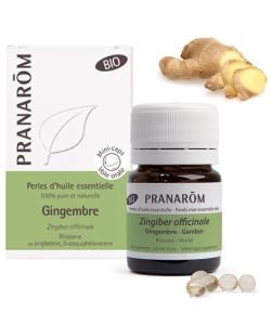 Ginger - essential oil pearls BIO, 60 parts
